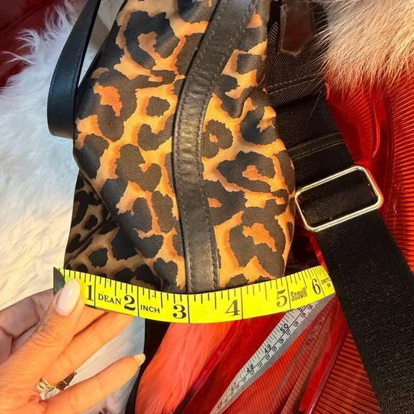 Jimmy Choo Black and Brown Leopard Shoulder Bag - Picture 14 of 14